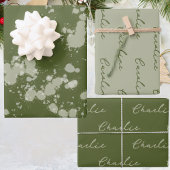 Splatter Christmas  Geschenkpapier Set