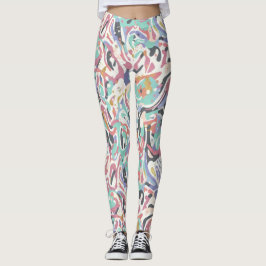 Splatter designed  leggings