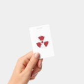 Splatter Radioactive Warning Symbol Ausweis (Handheld)