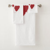 Splatter Radioactive Warning Symbol Badhandtuch Set (Insitu)