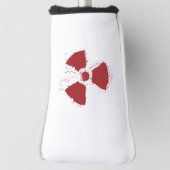 Splatter Radioactive Warning Symbol Golf Headcover (Rotieren 90)
