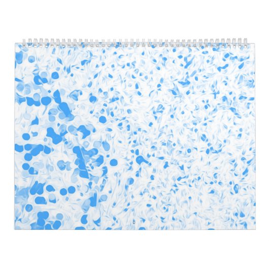 Splatter Texture - Blue Kalender (Titelbild)