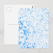 Splatter Texture - Blue Postkarte (Vorne/Hinten)