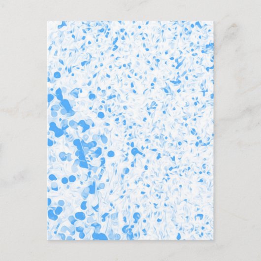 Splatter Texture - Blue Postkarte (Vorderseite)