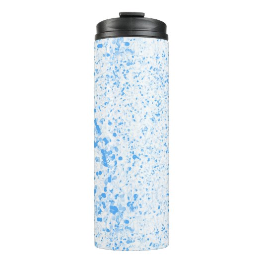 Splatter Texture - Blue Thermosbecher (Vorderseite)