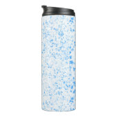 Splatter Texture - Blue Thermosbecher (Nach rechts gedreht)