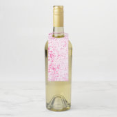 Splatter Texture - Pink Flaschenanhänger (Auf Flasche)