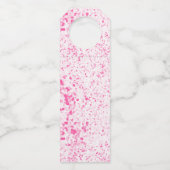 Splatter Texture - Pink Flaschenanhänger (Vorderseite)