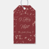 Splatter Weihnachten Geschenkanhänger (Vorderseite)