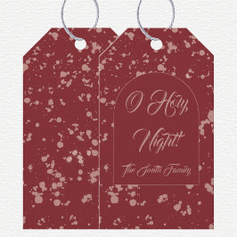 Splatter Weihnachten Geschenkanhänger