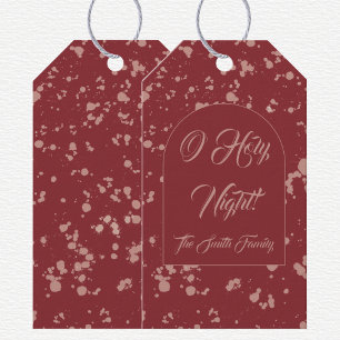Splatter Weihnachten Geschenkanhänger