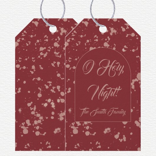 Splatter Weihnachten Geschenkanhänger