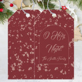 Splatter Weihnachten Geschenkanhänger
