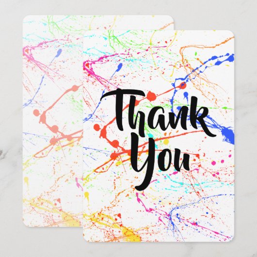 Splattered danke zu kardieren (Vorne/Hinten)