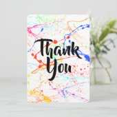 Splattered danke zu kardieren (Stehend Vorderseite)