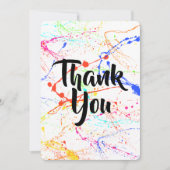 Splattered danke zu kardieren (Vorderseite)