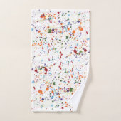 "Splattered Farben-" Tuch-Set Badhandtuch Set (Handtuch)