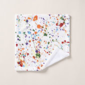 "Splattered Farben-" Tuch-Set Badhandtuch Set (Waschlappen)