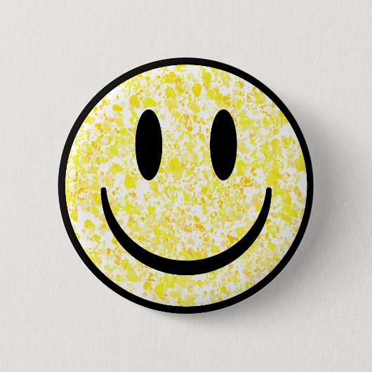 Splattered Smile Face Button (Vorderseite)
