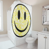 Splattered Smile Face Duschvorhang (Beispiel)