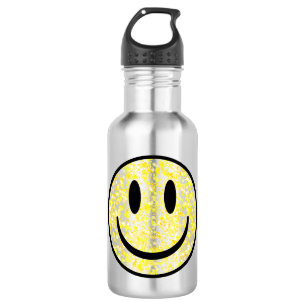 Splattered Smile Face Edelstahlflasche