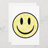 Splattered Smile Face Einladung (Vorne/Hinten)