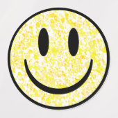 Splattered Smile Face Etiketten (Design 2)