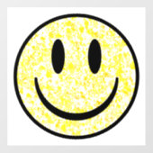 Splattered Smile Face Fensteraufkleber (Blatt)