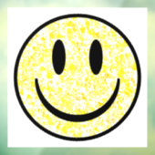 Splattered Smile Face Fensteraufkleber (Blatt 3)