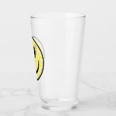 Splattered Smile Face Glas (Links)
