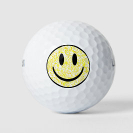 Splattered Smile Face Golfball