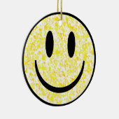 Splattered Smile Face Keramik Ornament (Rechts)