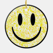 Splattered Smile Face Keramik Ornament (Hinten)