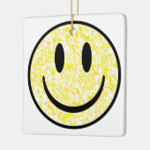 Splattered Smile Face Keramikornament (Links)