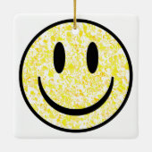 Splattered Smile Face Keramikornament (Rückseite)