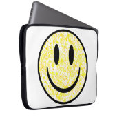 Splattered Smile Face Laptopschutzhülle (Vorne Rechts)