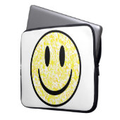 Splattered Smile Face Laptopschutzhülle (Vorderseite Links)
