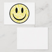 Splattered Smile Face Mitteilungskarte (Vorne/Hinten)