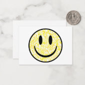 Splattered Smile Face Mitteilungskarte (Vorderseite/Rückseite Beispiel)