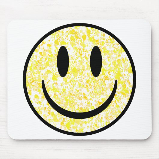 Splattered Smile Face Mousepad (Vorne)