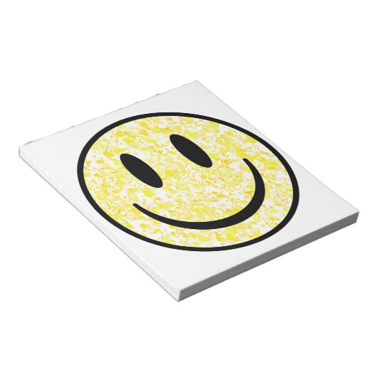 Splattered Smile Face Notizblock (angewinkelt)