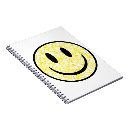 Splattered Smile Face Notizblock (Rechte Seite)