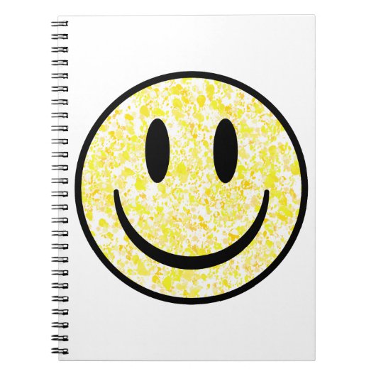 Splattered Smile Face Notizblock (Vorderseite)