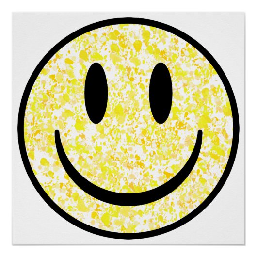 Splattered Smile Face Poster (Vorderseite)