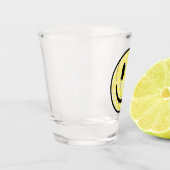 Splattered Smile Face Schnapsglas (Links)