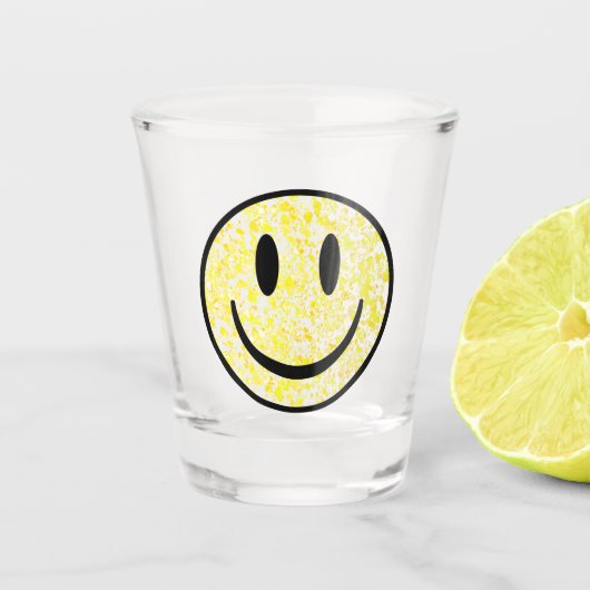 Splattered Smile Face Schnapsglas (Vorderseite)