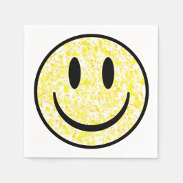 Splattered Smile Face Serviette