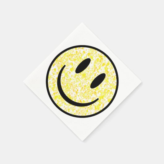 Splattered Smile Face Serviette (Ecke)
