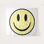 Splattered Smile Face Wandteppich (Vorderseite (Horizontal))
