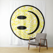 Splattered Smile Face Wandteppich (Beispiel)